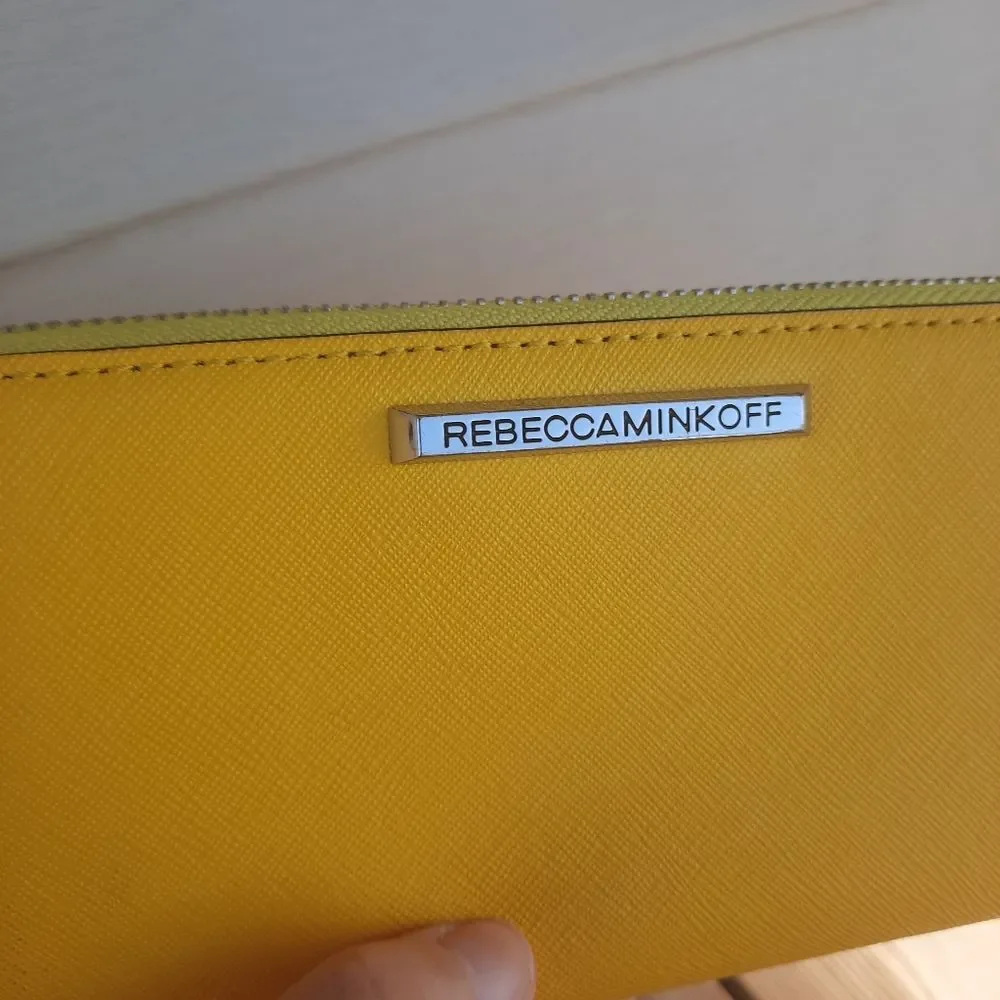 Rebecca Minkoff Zip Wallet Marigold Yellow Designer